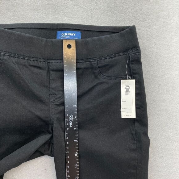 Old Navy Rockstar Jeans Women's 6P Black Stretch Denim Pull On Skinny Ankle NWT - Picture 7 of 12